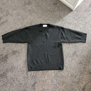 Wilfred Black V-Neck Sweater